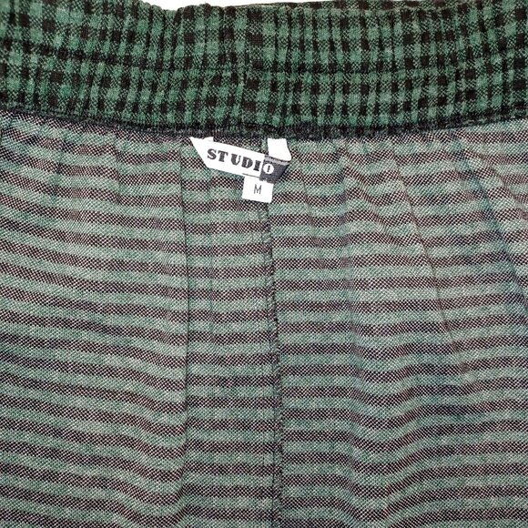 Retro Green Gingham Womens Suit Holiday Party Outfit 90s Chic Vibes Size L/M - Picture 15 of 16